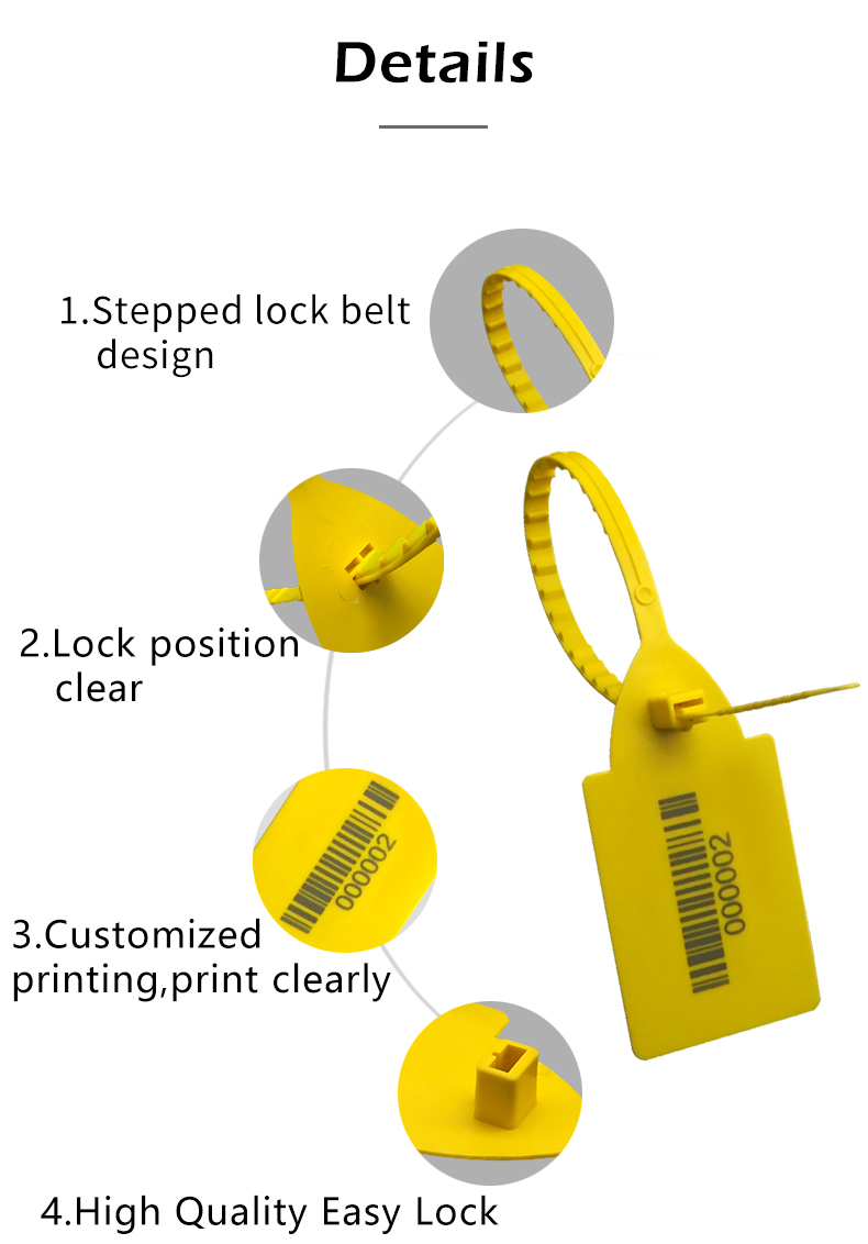 this is a big tag plastic seal picture