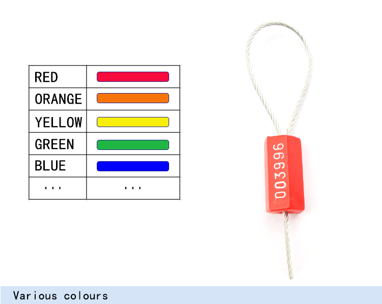 this is a steel wire seal picture