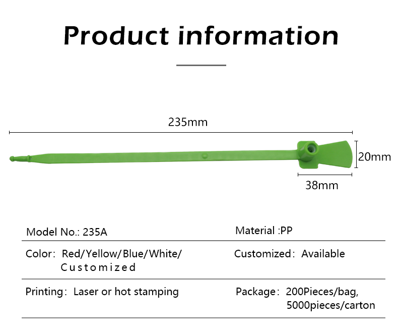 this is a fixed length plastic seal picture