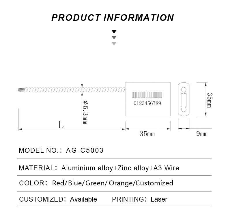 this is a security cable seals